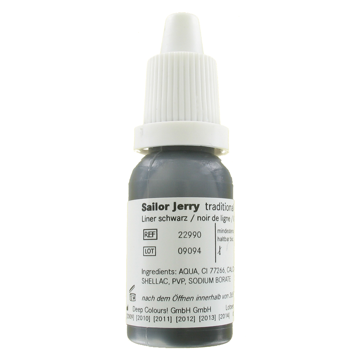 Sailor Jerry linien schwarz 10 ml, traditionelle Tätowierfarbe